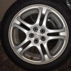 スバル 純正ホイール 17インチ スタッドレスタイヤ 4本セットの画像