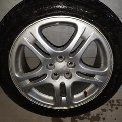 スバル 純正ホイール 17インチ スタッドレスタイヤ 4本セットの画像