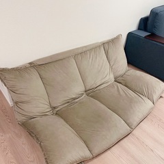 最終値下げ‼️11/10処分LOWYA 折りたたみローソファ