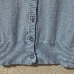 【比較的美品】水色カーディガン　Lの画像