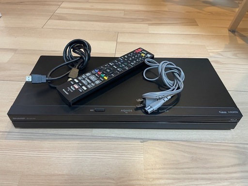 【美品】SHARPシャープ AQUOSアクオスブルーレイ BDレコーダー BD-NW1200 ダブルチューナー 1TB