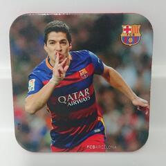 シルバのフィギュアとスアレスのコースターの画像