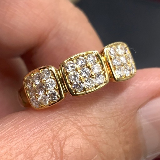 K18 ダイヤモンド指輪　4.3g