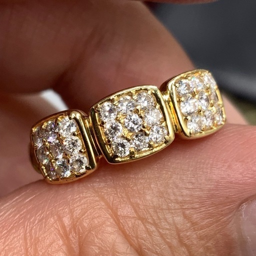 K18 ダイヤモンド指輪　4.3g