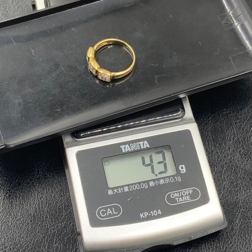 K18 ダイヤモンド指輪　4.3g