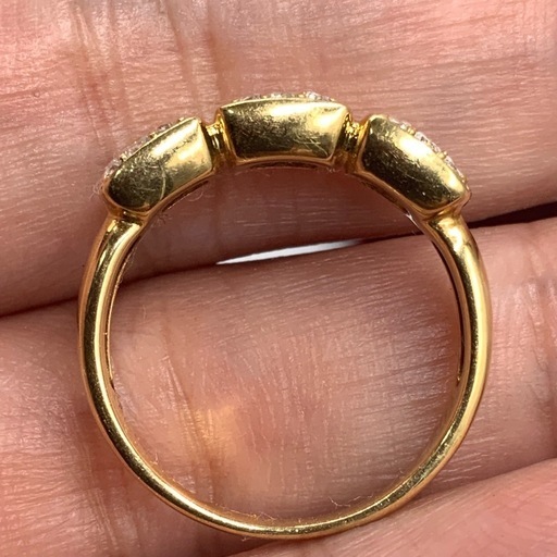 K18 ダイヤモンド指輪　4.3g