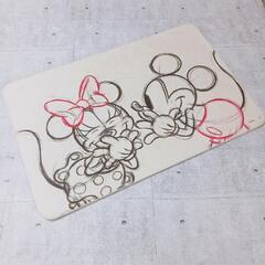珪藻土バスマット L ミッキー＆ミニー おふろ 足拭きマット 6...