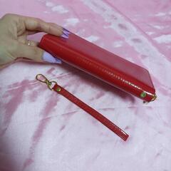 赤の長財布新品未使用の画像
