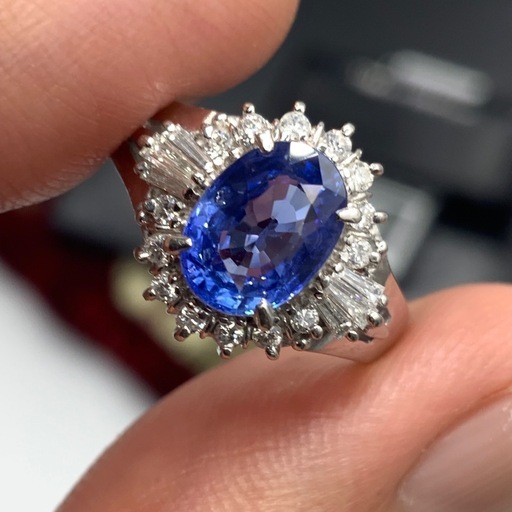 サファイア　リング　pt900 5.5g 約11号