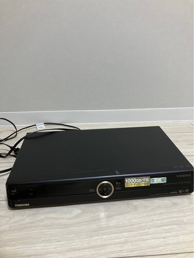 TOSHIBA   テレビ用レコーダー　ハードディスクVARDIA　DVD リモコンあり