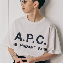 【A.P.C. / アーペーセー】別注 オーバーサイズ ロゴプリント Tシャツ  の画像