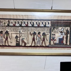 期間限定値下げ！!エジプト絵画　額　壁掛け