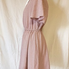 MAJESTIC LEGON  ボルドー×ホワイト チェックワンピースの画像