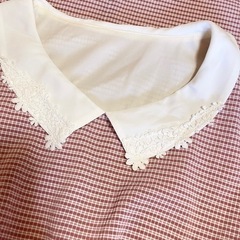 MAJESTIC LEGON  ボルドー×ホワイト チェックワンピースの画像