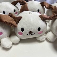 イヌのぬいぐるみ6体セットの画像