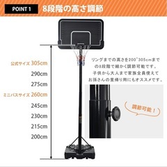 新品未開封◎バスケットゴール 公式　ミニバス対応の画像