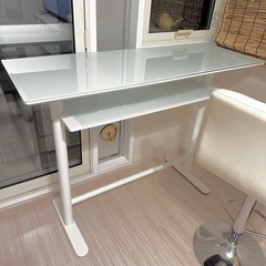 (処分SALE)ガラステーブル椅子セット