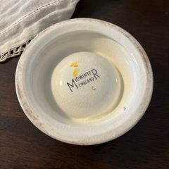 ティーストレーナー　花柄 陶器製　イギリス 紅茶の画像