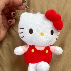 キティーぬいぐるみキーホルダー中古