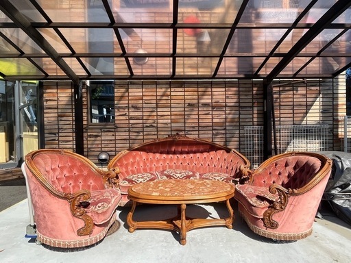 アンティーク・ソファー型応接セット