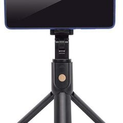 【新品/未使用】自撮り棒 三脚スタンド 縦横 ブラック Bluetooth 4-7インチの画像