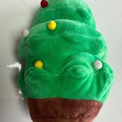 くまの巾着クリスマスツリーぬいぐるみの画像