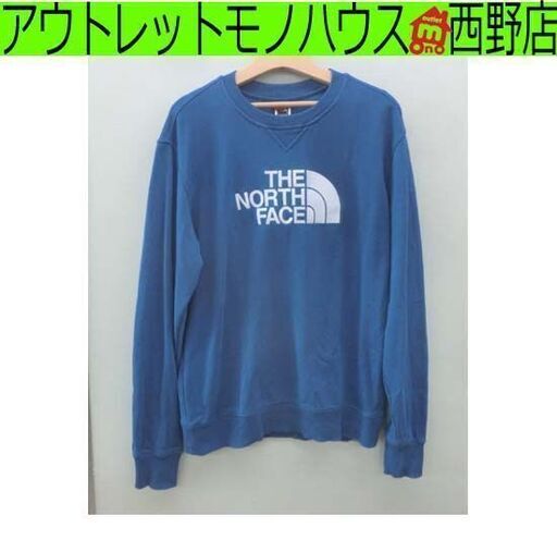THE NORTH FACE トレーナー Lサイズ A4T1E 青 ロゴ スウェット ザ ノースフェイス コストコ商品 ブルー  札幌 西野店