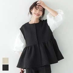 新品cocaキルティングベストの画像