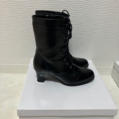 編み上げブーツ　ショート丈　22.5センチ
