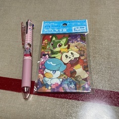 ポケモン3色ボールペンとポチ袋のセットです！