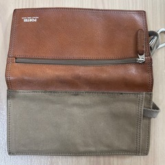 PORTER ポーター field フィールド レザー×キャンバス 長財布 ロングウォレット ベジタブルタンニンレザー カラビナ付き】の画像