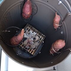 やきいも　炭火焼き釜　焼き芋焼けます　いもかけ付き　簡易型の画像