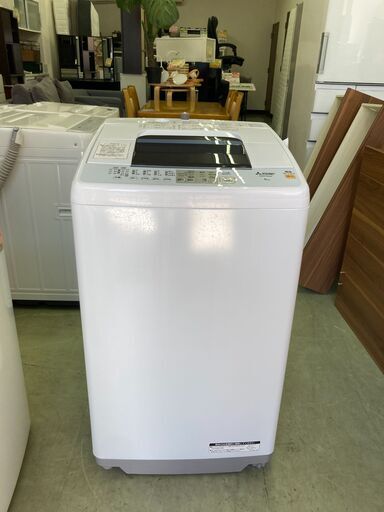 【リサイクルショップ　ピカソ　小松原】 ★分解洗浄済み★ 三菱電機 MITSUBISHI 6.0kg 洗濯機 2017年製 MAW-60AP★8051★