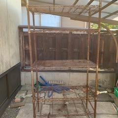 【取引中】スチールラック　ラック　工具入れ　畑作業　棚　