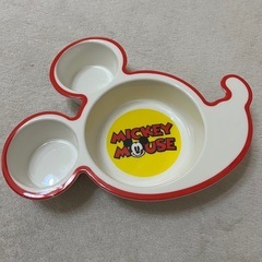 【中古】ディズニーランド ミッキーカレー皿