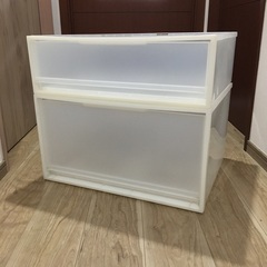 2段キャビネット　収納棚　カラーボックス　コンテナ