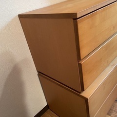 【緊急！値下げしました】無印良品　タンス　テレビ台にもなりますの画像