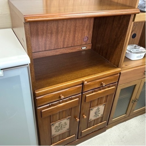 【訳あり格安！】木製のキッチン収納棚