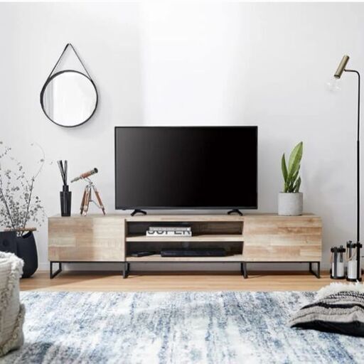 ◆未使用展示品◆ LOWYA エストランサス 木目調 テレビボード ローボード 180cm
