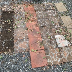 お話し中　駐車場タイル 