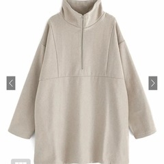 ハーフジップメランジニットソーミニワンピース[fo1862]GRLの画像