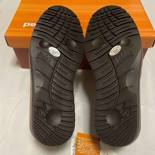 アシックスウォーキング ペダラ スリッポン はっ水天然皮革 21.5㎝ 3E