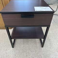 ★ジモティ割あり★ イケア ナイトテーブル ダークブラウン H5...