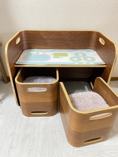 HOPPL ホップル コロコロチェア＆デスク、デスクマット、クッション、チェアパッドセット