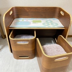 HOPPL ホップル コロコロチェア＆デスク、デスクマット、クッション