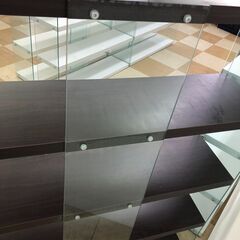 シェルフ HAB-625 4段 ラック 棚 ディスプレーシェルフ ディスプレイラック 陳列棚 店舗用 什器 ブラウン 東谷の画像