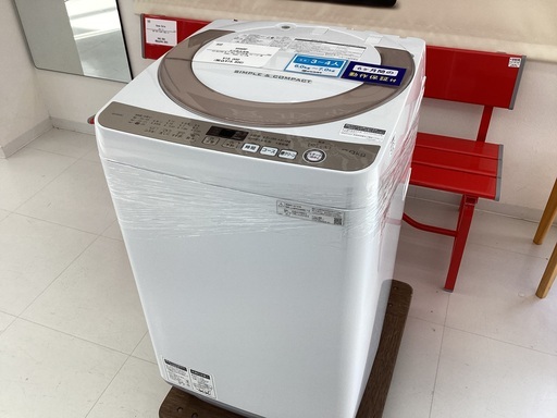 【安心6か月保証付き】SHARP　全自動洗濯機　ES-KS70U-N　2019年製