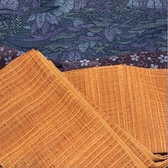 ウールの着物4点　素材の画像