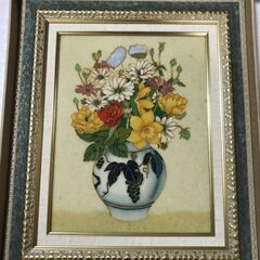 高級額装品　画題「花Ⅱ」　未使用品