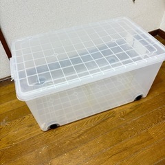 今週まで！350L収納ケース　蓋つき　衣装ケース